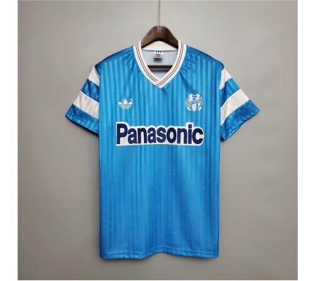 Marseilles 1990 Away Blue Soccer Jersey